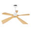 Ventilateur de plafond moderne de 52 pouces avec moteur à courant continu réversible à télécommande et 3 pales à intensité variable de 3 couleurs-126007565