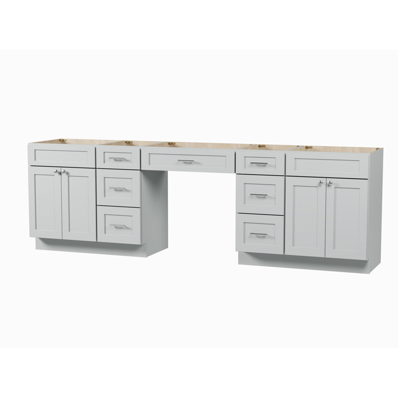 108 Base de meuble-lavabo double 108 seulement, Gris