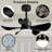 28 lnch Ceiling Fans with Lights and Remote/APP Control-59977562