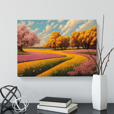 Spring Landscape Meadow Vol.1 - Wrapped Canvas