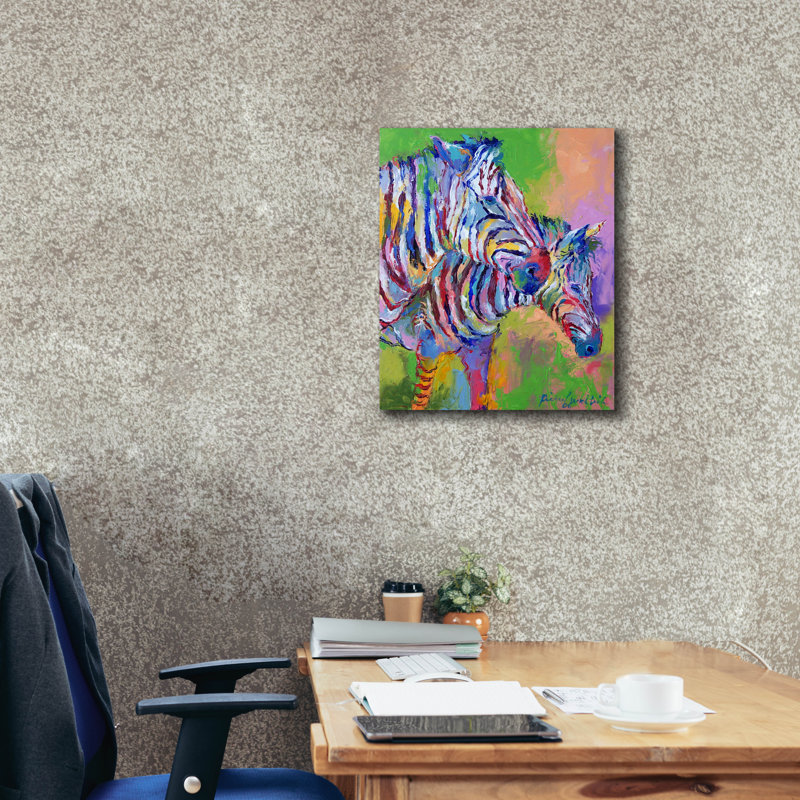 "Zèbre" par Richard Wallich, H 24 po x l 20 po x P 0,75 po