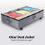 Under Bed Storage with Wheels and Clear Window Underbed Storage Bins Containers 3 Handles and Label Clothes Storage