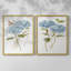 Petite hortensia bleue I - impression encadrée de qualité supérieure - prête à être accrochée - aucun clou requis - aucun clou requis-1635396374-1635396368