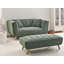 Sofa 2 Seater Temira Fabric Green