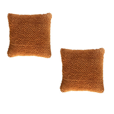 Felt Ball Square Cotton Pillow Cover