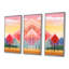 Tetbury - ensemble de reproductions d'art mural paysage abstrait-108314175-108314178