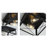 2-Light Finished Cage Classic Modern Dimmable Flush Mount Light-111302575