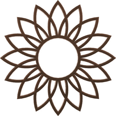 Médaillon de plafond 28 po x 28 po x P 9 3/4 po x P 3/4 po Daisy