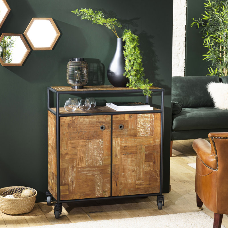 Mcclung 90cm Solid Wood Sideboard