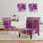 Purple Amethyst Macro - Mid-Century Upholstered Slipper Chair