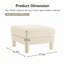 Repose-pieds capitonné Boucle-1080174986