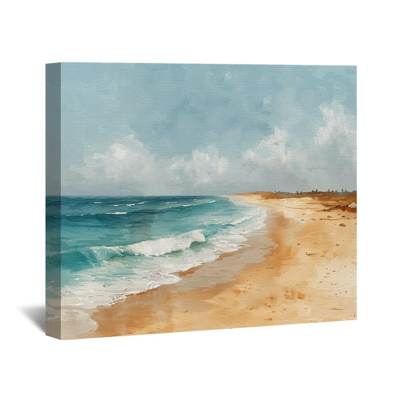 «Bord de mer» sur, H 12 po x l 12 po