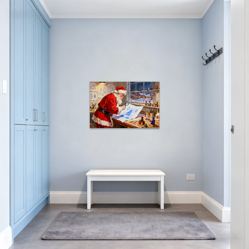Conception de Noël atelier père Noël, H 20 po x l 30 po