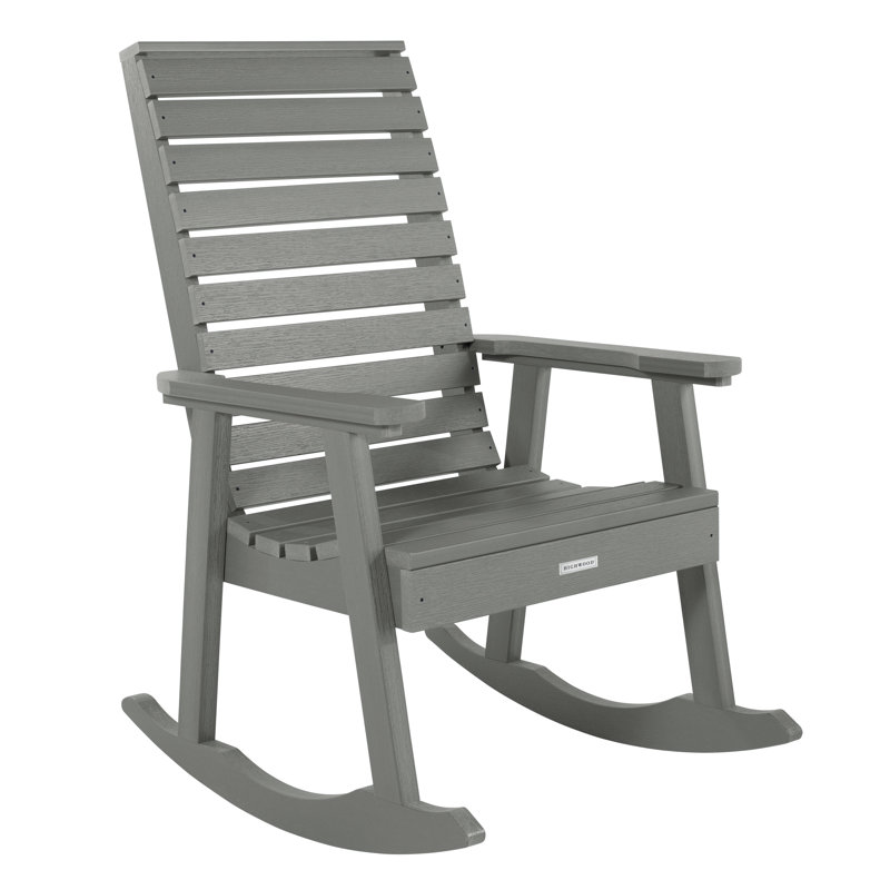 Chaise berçante en plastique Midwest, Teck côtier