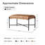 Banc en faux cuir Channel-1021281106