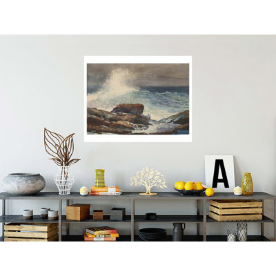 «Incoming Tide Scarboro Maine» par Winslow Homer - Estampe numérique