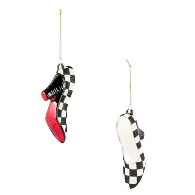 Courtly High Heels Glass Ornaments