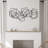 Gold Iron Metal Abstract Shapes  47.4-Inch Wide Wall Decor-1650237315-1650237313