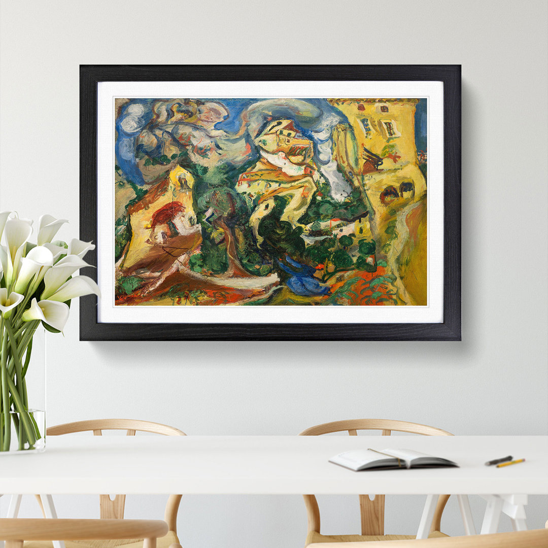 The Village by Chaim Soutine - Picture Frame Painting