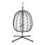Black Hanging Chair with Stand and Cushion