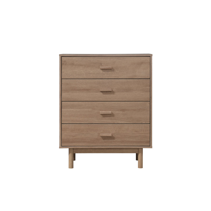 Artemis 80.00cm W 4 - Drawer Chest of Drawers, Oak