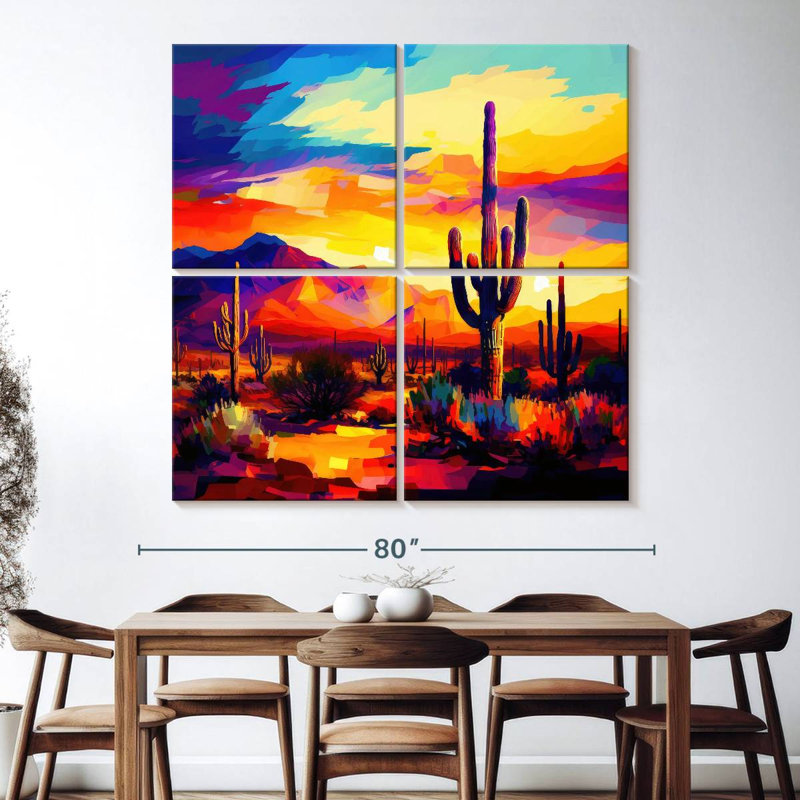 Alvord Neon Desert I, H 74 po x l 74 po