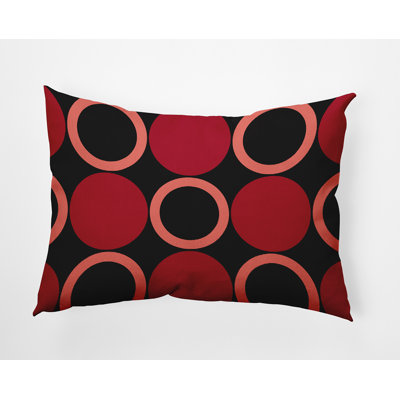 Polka Dots Outdoor Reversible Throw Pillow