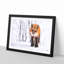 Red Fox in a Winter Forest - Framed Print-56758639-56758640