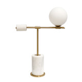 Bianca Brushed Gold Marble Modern Table Lamp