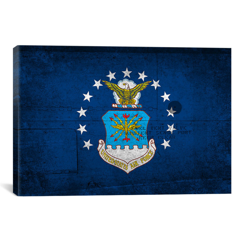 Drapeau de force gonflable, impression sur toile en métal, H 8 po x l 12 po x P 0,75 po