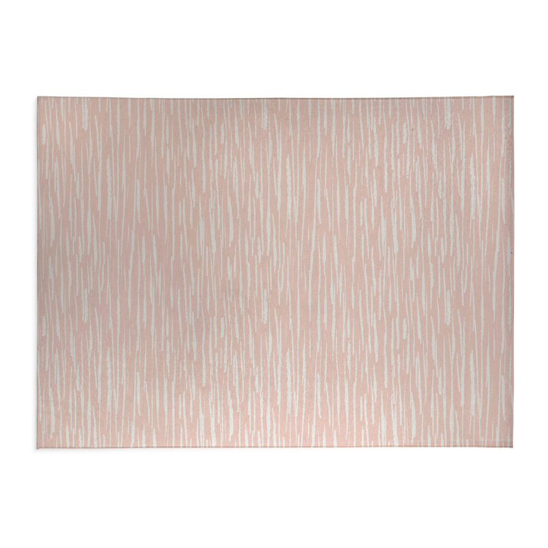 Tapis de bureau léger Spectrum Strands, L 5 pi x L 3 pi, Rose