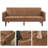 Seahaven 75.59'' Faux Leather Sleeper Sofa