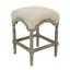Castle Upholstered Stool with Solid Wood Frame-698395436-782111754
