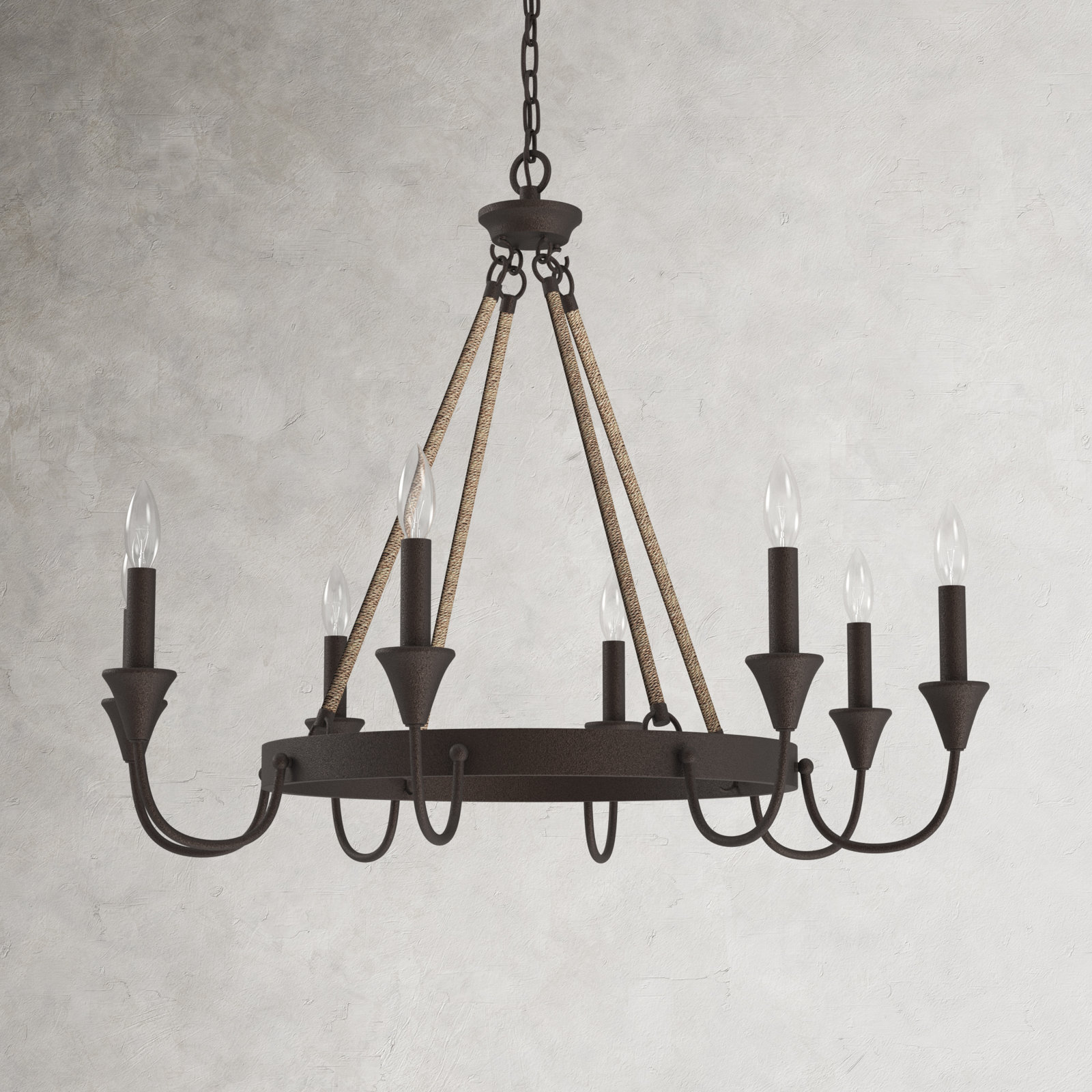 Dimmable Chandelier, 34"