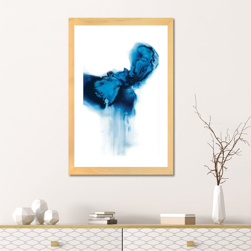 Dissipation I par Ethan Harper - reproduction d'art, H 24 po x l 16 po x P 1 po, Papier encadré blanc, Blanc