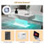 110x55x50cm High Gloss Coffee Table with 16 Colors LED Lights-1769963916