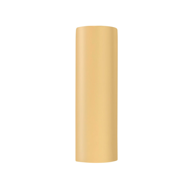 Applique murale en céramique Azem, DEL (intégrée), Jaune atténué, H 24 po x l 5,25 po x P 4 po