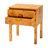 Eishah Modern And Contemporary Natural Light Mappa Burl Wood 2-Drawer Nightstand