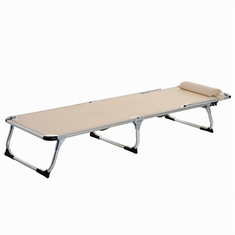 Aymelia 170cm Long Reclining Single Chaise, Khaki