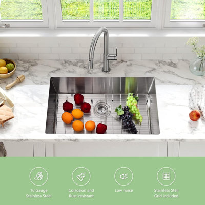 Undermount Sink Kitchen Sink, Stainless Steel Sink