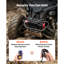 Treuil électrique de 6 000 lb, ATV / UTV 12 V CC avec corde synthétique de 0,24 po x 49,2 pi, télécommande sans fil et câblée, étanche IP55, avec plaque de montage Fairlead pour le remorquage de VTT hors route UTV