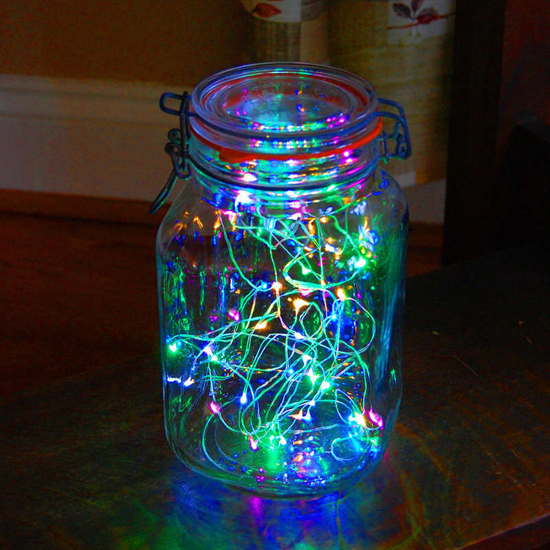  Battery Operated LED Fairy String Lights with Timer, Multi Color