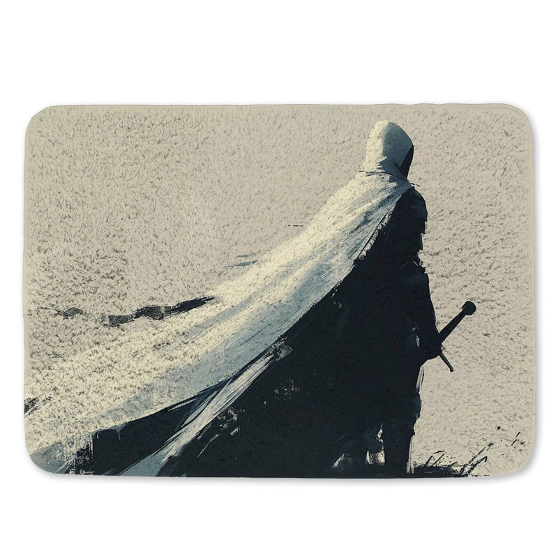 Tapis de bain en microfibre / microsuède Keontaye, L 17 po x L 24 po