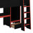 Gaming Loft Bed With Desk & Wardrobe-1205556311