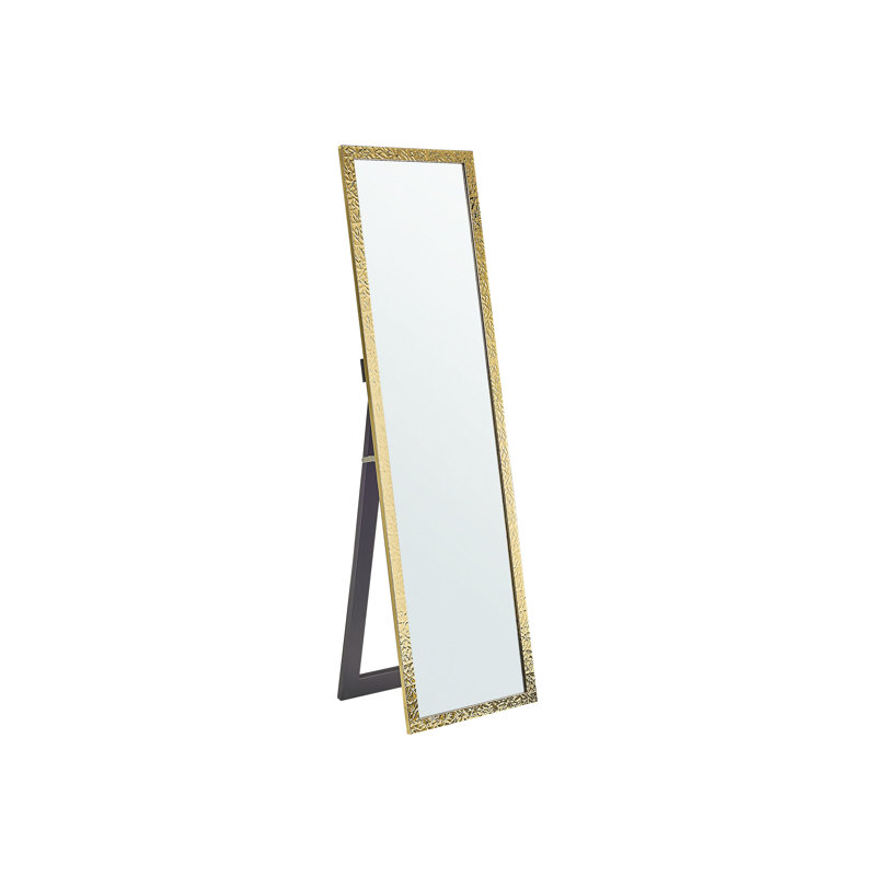 Rankin Flat Floor Mirror, Gold