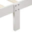 Lit plateforme simple en bois massif: conception avec tête de lit moderne et base de matelas, aucun sommier requis