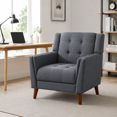 Fauteuil rembourré Mid-Century