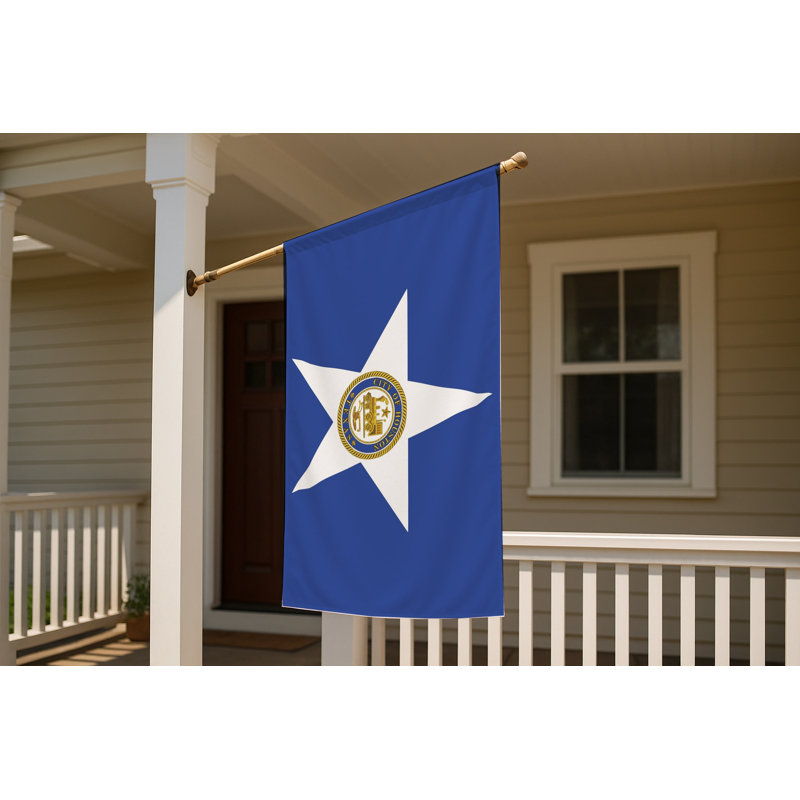 Drapeau de la ville de Houston — Drapeau extérieur, 36" H x 60" W