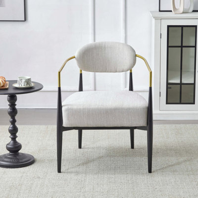 Fauteuil d'appoint rembourré Mid-Century