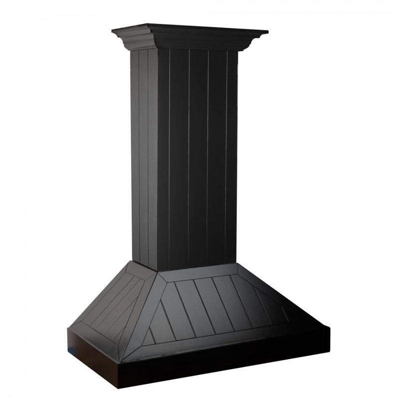 30" 400 CFM Ducted Wall Mount Range Hood, Black, 30"